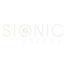 letters and power button symbol sionic energy
